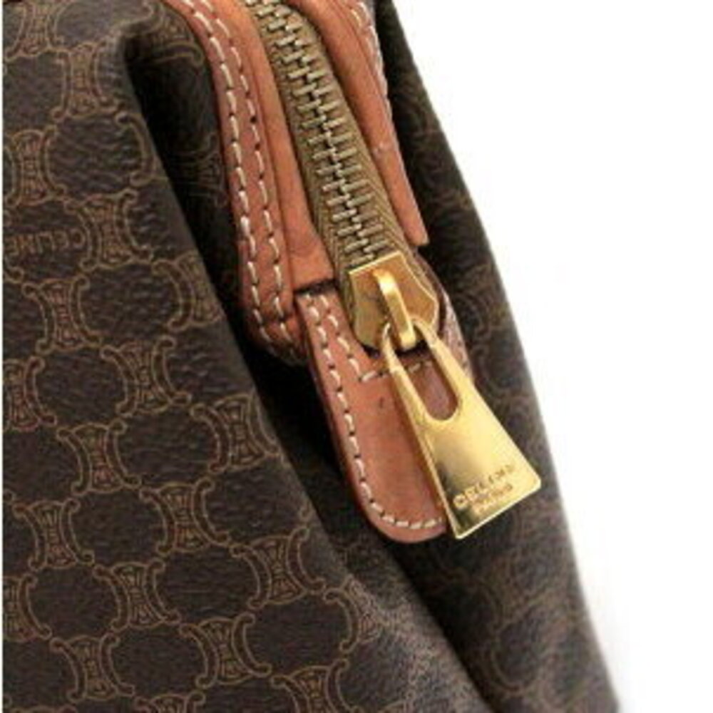 Celine Macadam Shoulder Bag Brown Leather - Picture 4 of 6